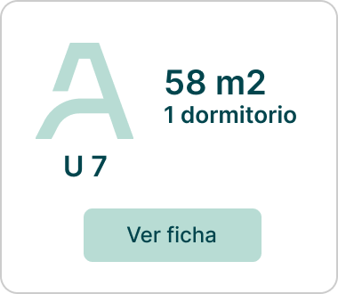 Unidad 7: departamento de 58 m2, 1 dormitorio en Pichincha, Rosario